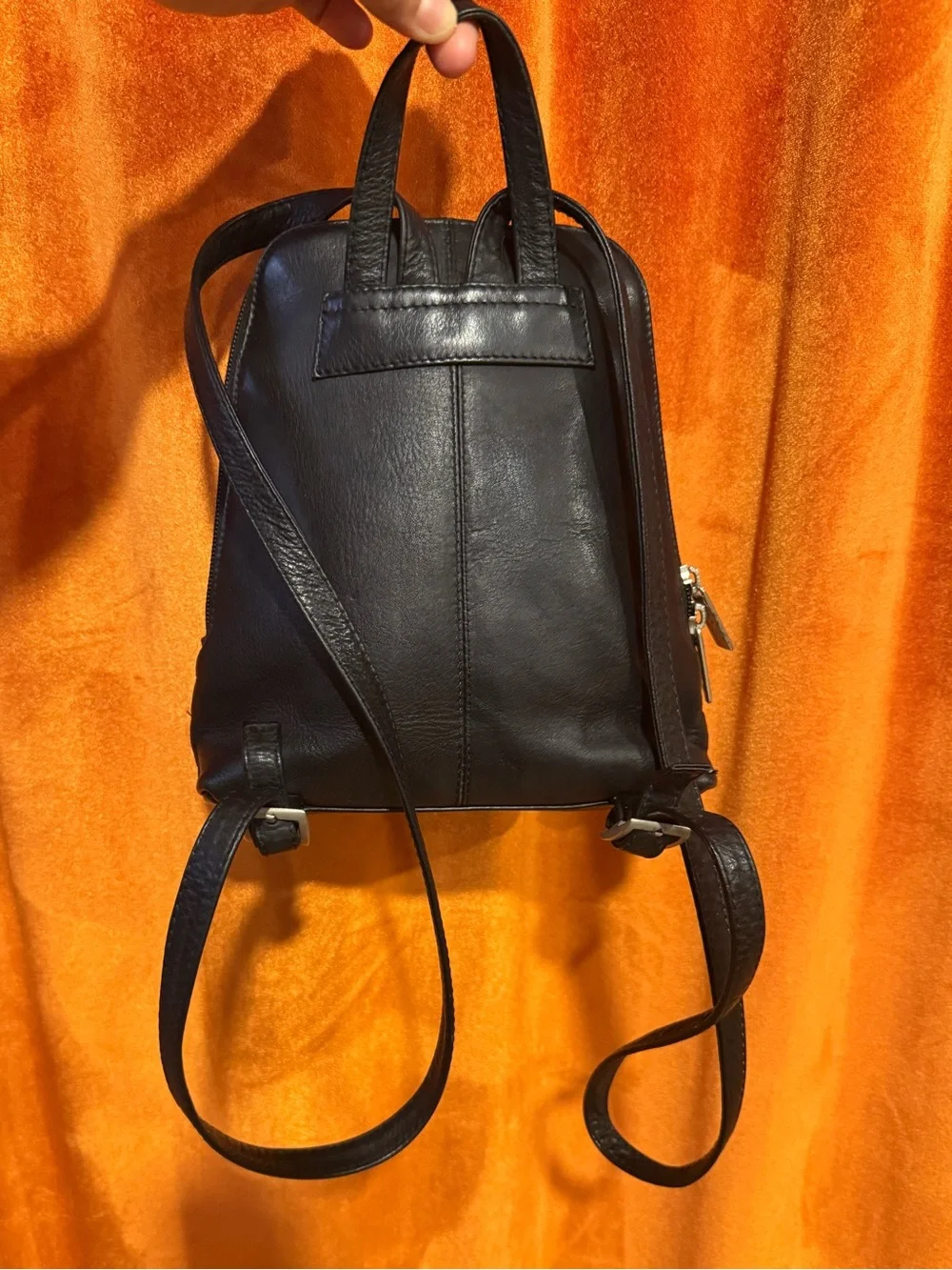 Bass B.H Bass Leather Backpack